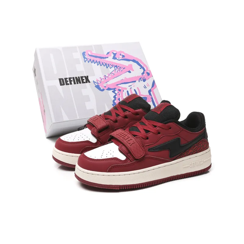 DEFINEX Low-Top Skateboard Shoes Unisex White-21