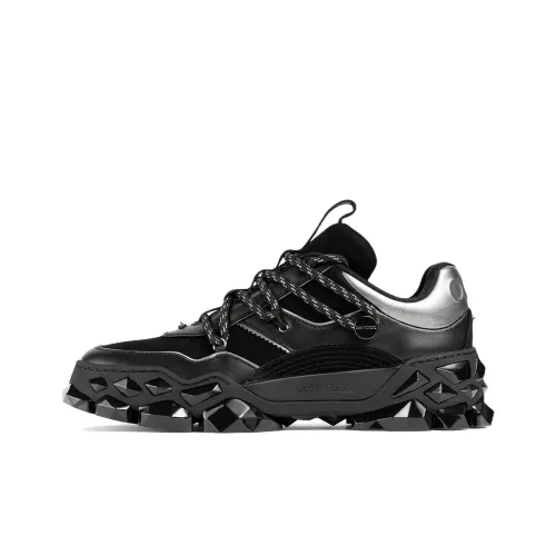 Jimmy Choo Diamond X II/F Cushioning And Breathable Low Top Casual Shoes Women's Black