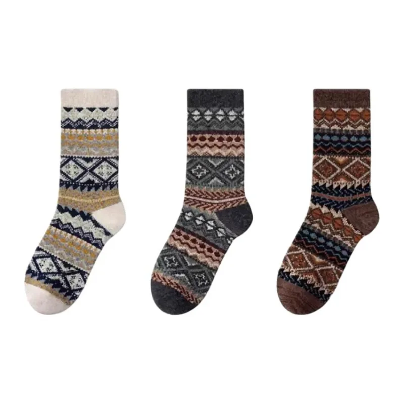 Thirteen day Season Mid Calf Socks Unisex 4 Pack Mixed Color-6