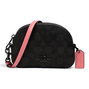 COACH Serena Leather Shoulder Bag, Crossbody Bag Mini Women's Black