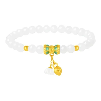 CHOW TAI SENG Bracelets White Jade Women's
