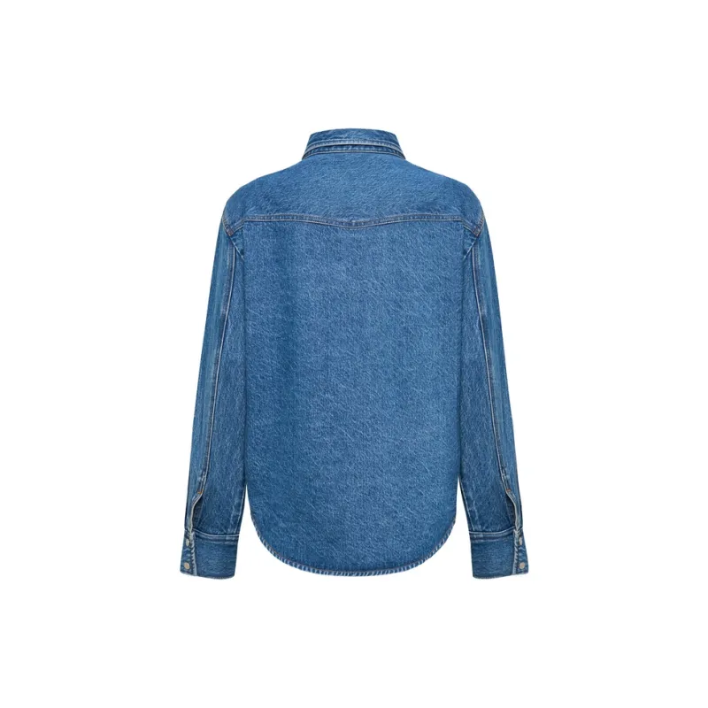 Lost In Echo Shirt Women's Denim Blue-1