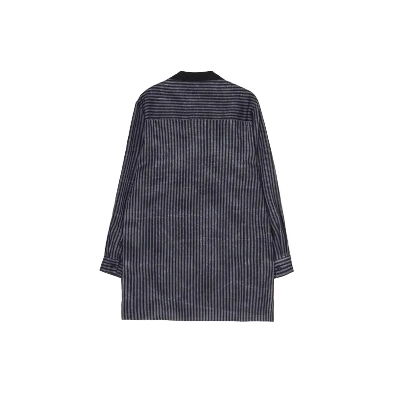 Yohji Yamamoto Striped Open collar Shirt-1