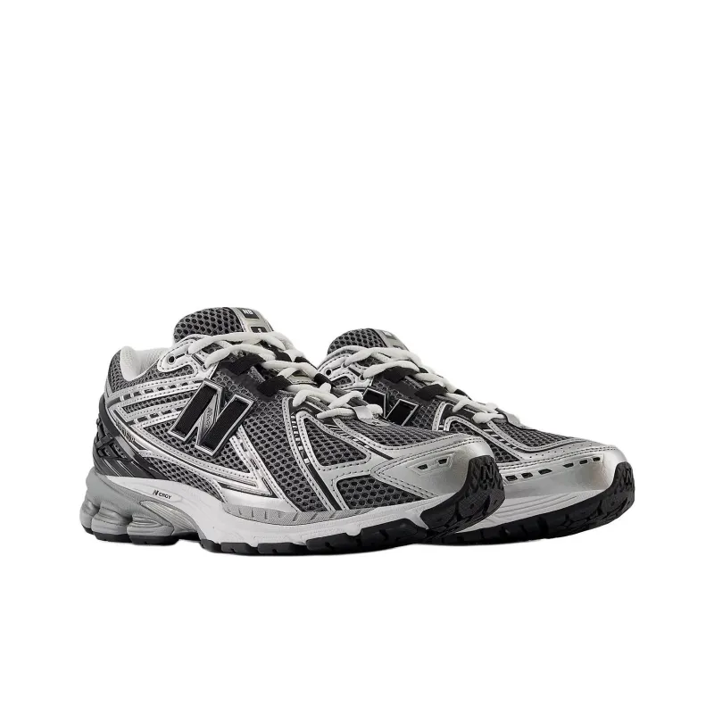 New Balance NB 1906R Anti Slip Wear Resistant Low Top Casual Running Shoes Unisex Silver Black-1