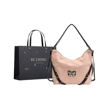 Smart PU Double Shoulder Crossbody Bag, Shoulder Bag Women's White/Silver/Black/Pink