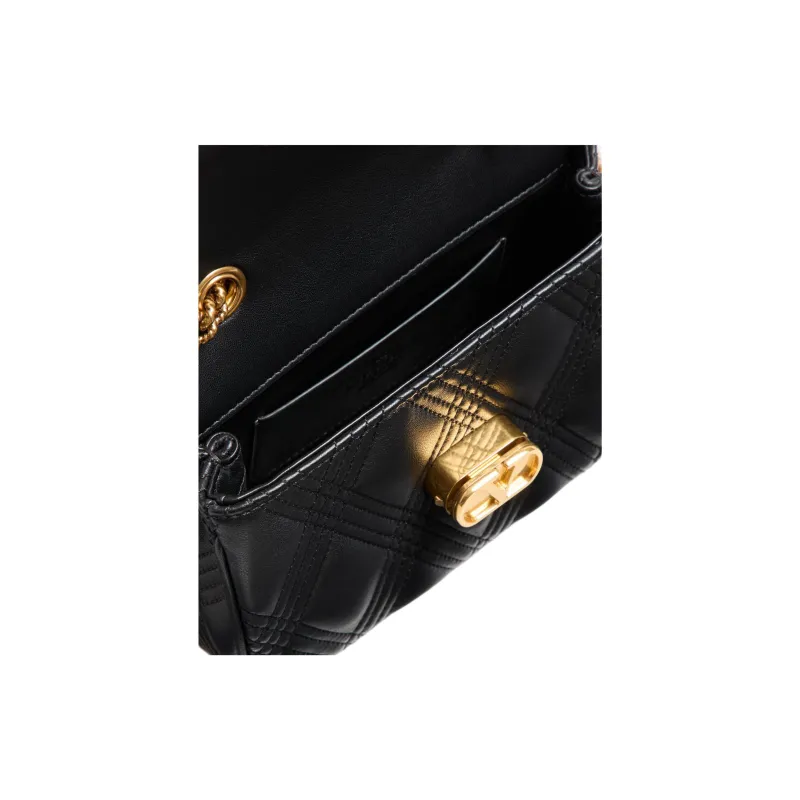Valentino GARAVANI Leather Shoulder Bag Small Size Women's Black-4