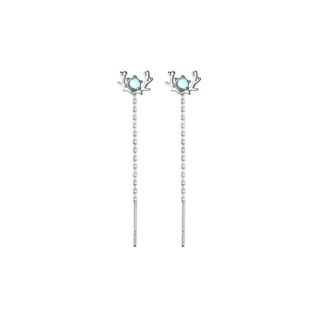 KOOGIS 925 Sterling Silver Drop Earrings Women's