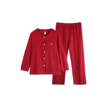 Xuan Liang Pajama Set Women's Maroon