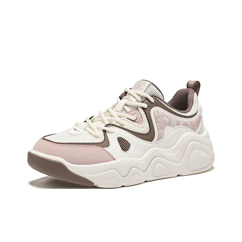 Erke Battery Panda 4.0 Wear-Resistant Slip-Resistant Low-Top Low-Top Women's Microcrystalline White Charcoal Gray-2