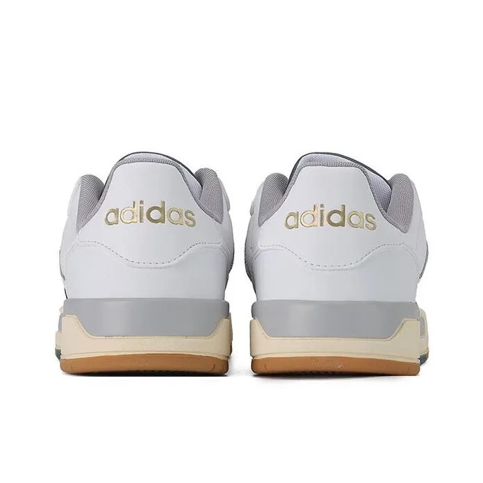 Adidas ENTRAP Anti-Slip Wear-Resistant Low-Top Vintage Basketball Shoes Unisex White Blue-4
