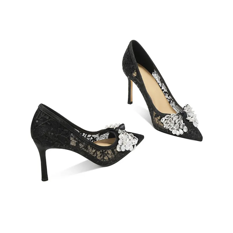 TADSW Slim Heel High Heels 6cm Women's-5