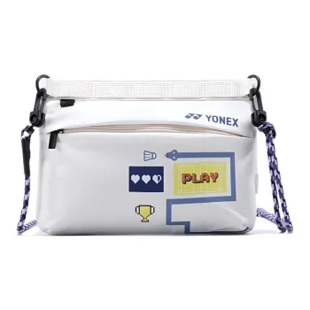 YONEX Fabric Shoulder Bag Women's Ecru