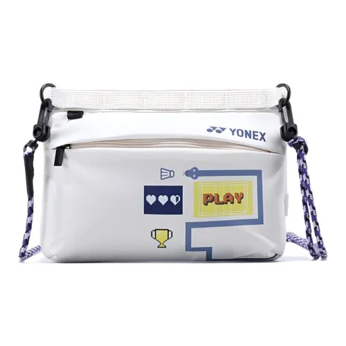 YONEX Fabric Shoulder Bag Women's Ecru