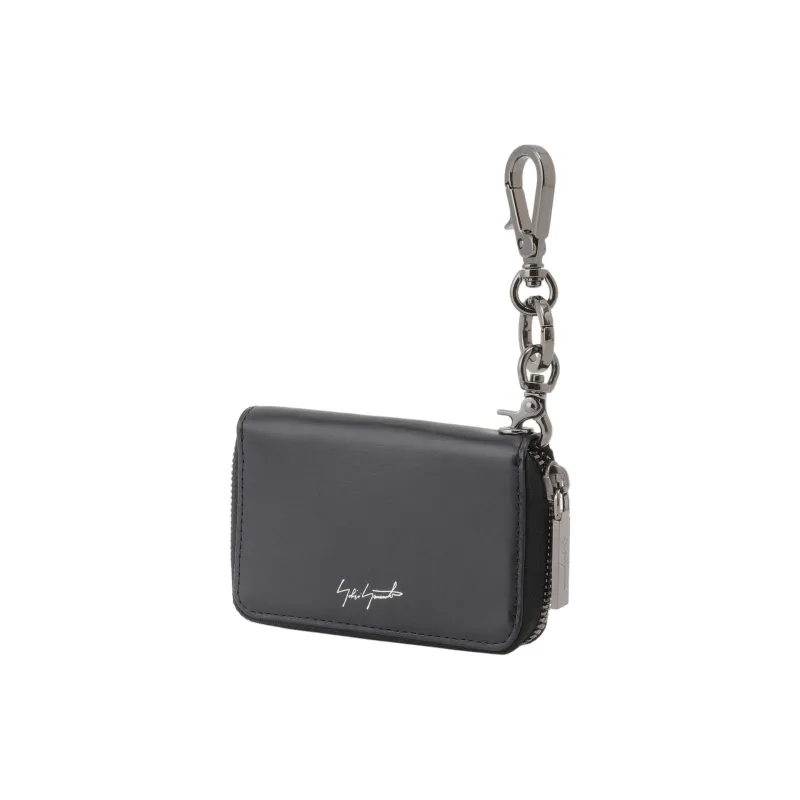 Yohji Yamamoto Cow Leather Key Pouch Regular Men's Black-0