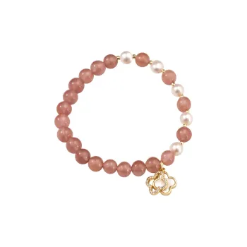 ORANGE SYMBOL Freshwater Pearl Bracelets Women's