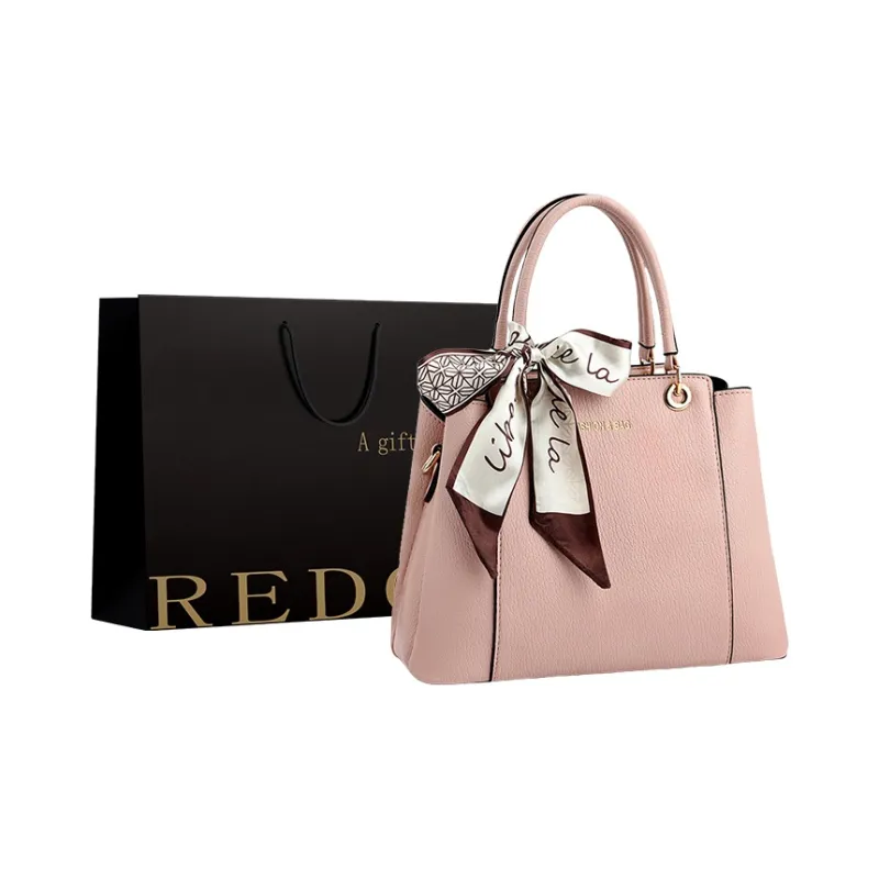 REDOO PU One Shoulder Handbag Women's Pink/Blue/Black/Apricot/Earth Yellow/Brown-0