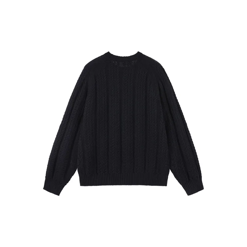 MATCHA STORY College Series Sweater Unisex Navy Blue-1