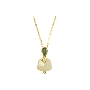 Zheng Baifu Hetian Jade Necklaces White Jade/Pale Greenish White Jade Women's