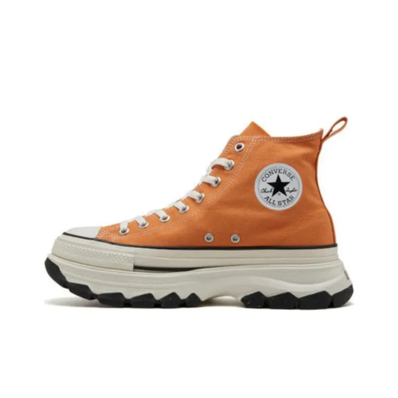 Converse All Star Trekwave Anti Slip Wear Resistant High Top Canvas Shoes Unisex Orange-1