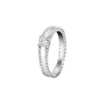 Van Cleef & Arpels Platinum Rings Women's Silver
