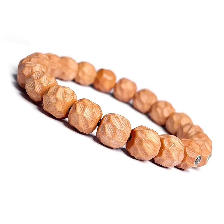MOUNTAINS AND MANS Monkey Head Walnut New Chinese Style Good Luck Beaded Bracelet Unisex-8