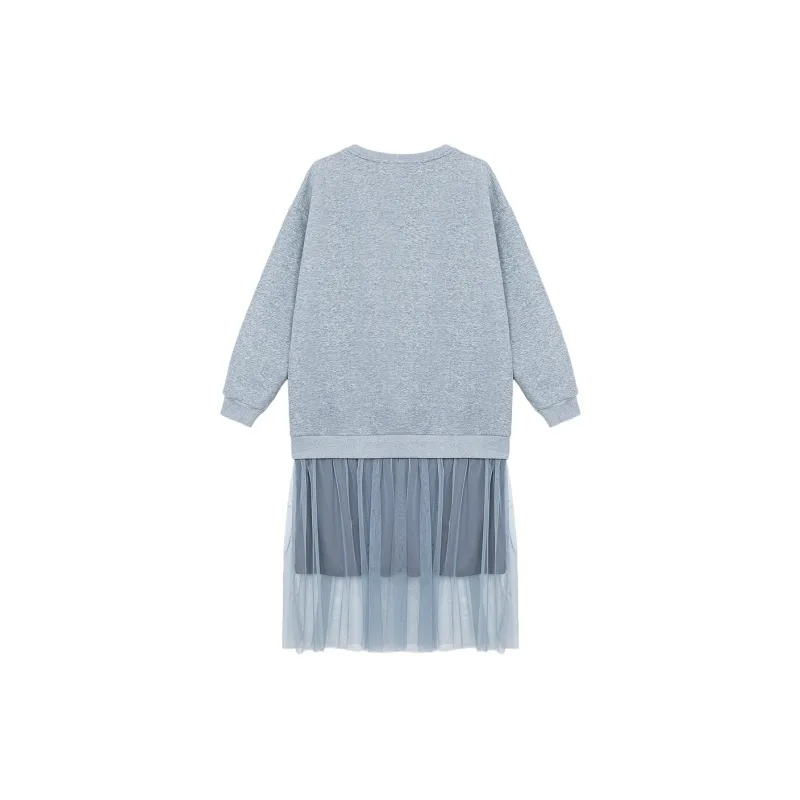 B.Duck Long Sleeved Dresses Women's Heather Gray-1