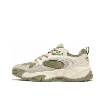 361° Jincheng Anti Slip Wear Resistant Low Top Skateboard Shoes Women's Beige Green
