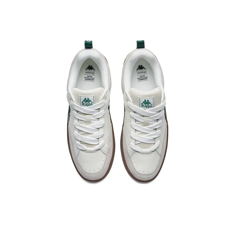 Kappa Back to Back Anti Slip Wear Resistant Low Top Skateboard Shoes Unisex Winter Day White Long Turquoise-3