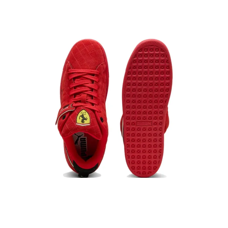 PUMA Suede Xl Hero Scuderia Ferrari Rosso Corsa Warm White-3