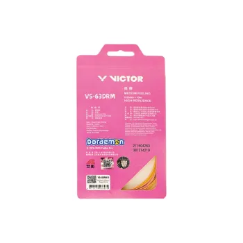 VICTOR x Doraemon Stretchable Badminton Racket Strings Nylon Ball Court Unisex 0.63mm×10m