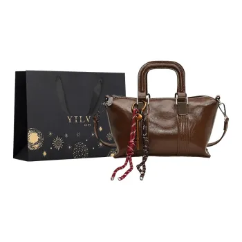 Yi Brigade PU Shoulder Bag Regular Women's Black/Burgundy/Brown/Coffee