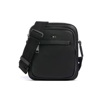 BOSS Synthetic Leather Shoulder Bag, Crossbody Bag Men's Black