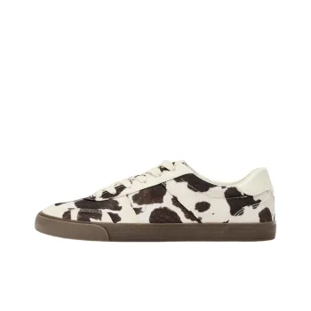 ZARA Low Top Skateboard Shoes Women's White Brown
