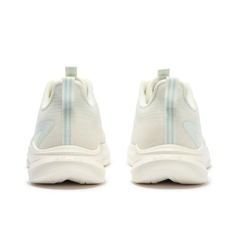 361° Cushioning Wear-Resistant Low-Top Running Shoes Women's White Purple-3