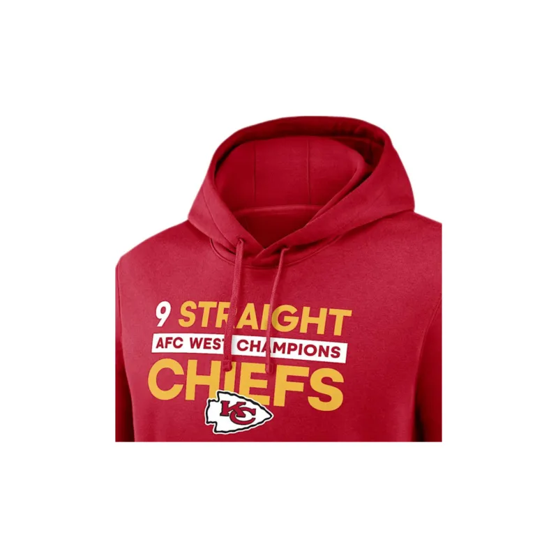 Nike Kansas City Chiefs 9 Straight Afc West Champions Club Men's Nike Nfl Pullover Hoodie-2