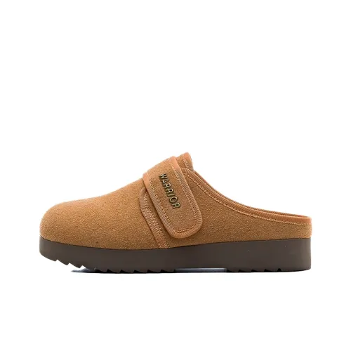 Warrior Stitching Slip Resistant Abrasion Resistant Wrap toe Slippers Women's Khaki