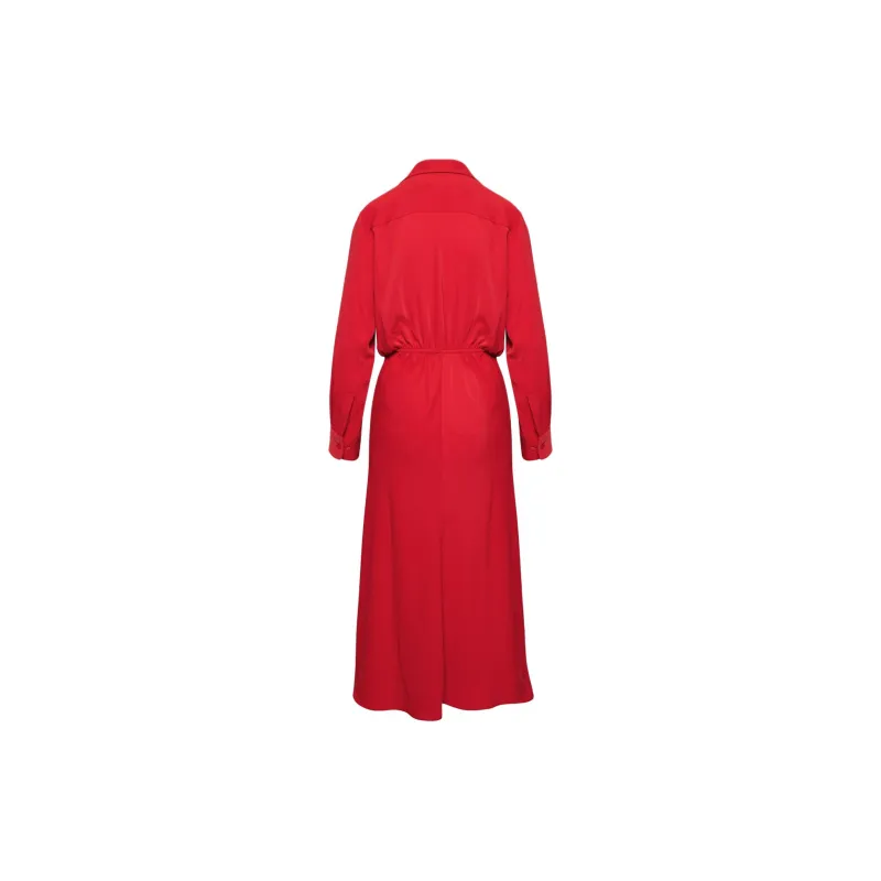 ARITZIA Babaton Abbey Dress Long-Sleeved Dresses Women's Flashing Red-1