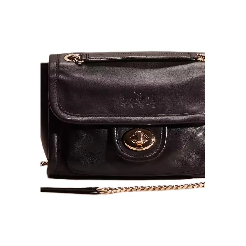 COACH Ranger Leather Shoulder Bag Crossbody Bag Women's Black-1