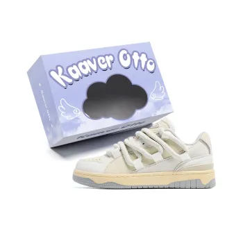 KAAVER OTTO Slip Resistant Cushioning Wear Resistant Support Height Increasing Low Top Skateboard Shoes Men's