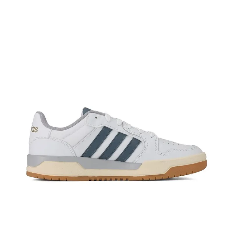Adidas ENTRAP Anti-Slip Wear-Resistant Low-Top Vintage Basketball Shoes Unisex White Blue-1