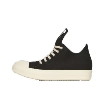 Rick Owens DRKSHDW Hollywood Low Top Canvas Shoes Men's Black