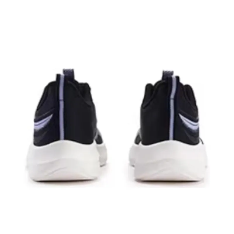 361° Cushioning, Wear Resistant Low Top Running Shoes Women's Black White-2