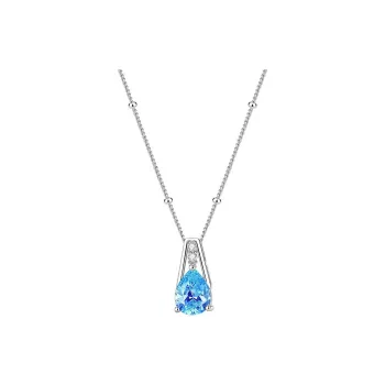 MONI JEWELLERY S925 Silver Luxurious Minimalist Pendant Collarbone Chain With Versatile And Romantic Charm Women's