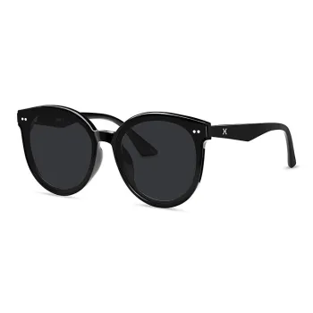 LOHO TR/Memory Plastic TR90 Round Outdoor Driving Exclusive UV Protection Sunglasses Unisex Cool Black Gradient Pink