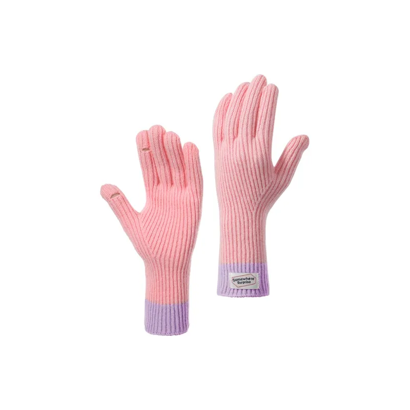 Shizhu Fingerprint Resistant Touchscreen Knit Gloves Women's-9