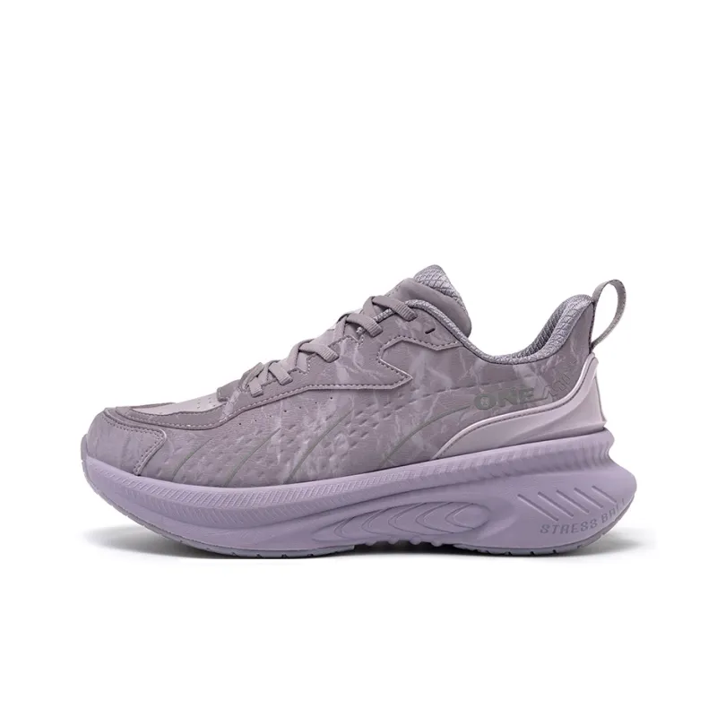 ONEMIX Cushioned Slip Resistant Breathable Low Top Sprint Running Shoes Unisex Palm Purple-0
