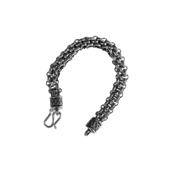 QIDUYINSHI S925 Silver Bracelets Men's