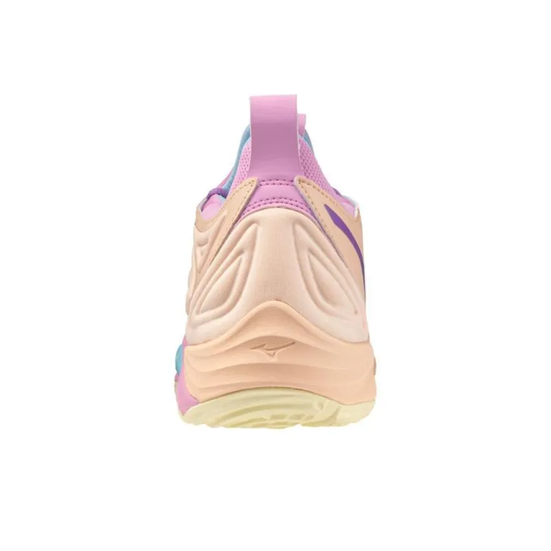 Mizuno Wave Momentum 3 Abrasion Resistant Low Top Training Shoes Women's Pink Orange-3