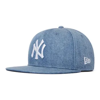 New Era Cotton, Polyester Baseball Caps Unisex Denim Blue
