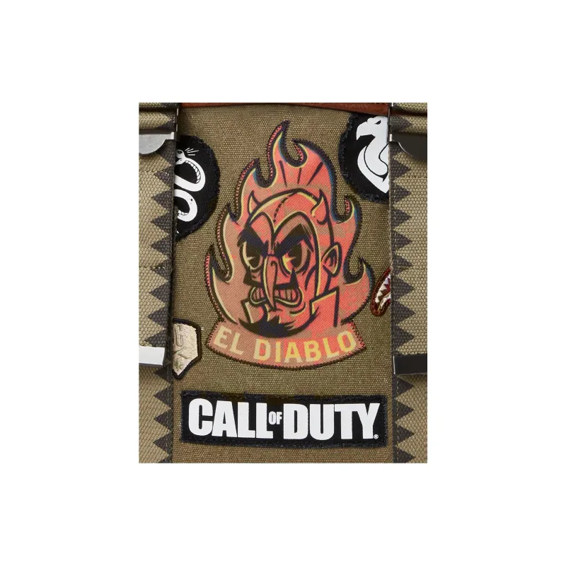 SPRAYGROUND × Call Of Duty Collaboration Fabric Backpack Regular Unisex Green-5